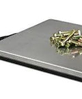 Heavy Duty Parcel And Shipping Scale With 330 Pound Capacity Clear LCD Display Stainless Steel Platform AC Adapter Included Or Four AA Batteries A Real Workhorse For Warehouse And Industrial Shipping