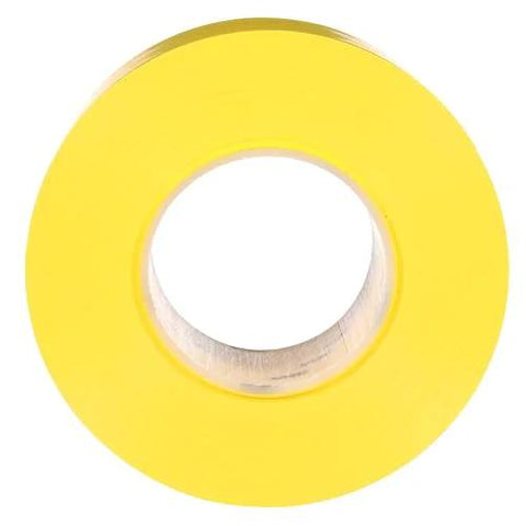 Durable Floor Marking Tape 971 Single Roll Yellow 4 in x 36 yd, 17 mil heavy-duty vinyl, top view