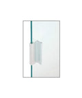 Installed Satin Anodized Aluminum 3 Inch Door Pull With 7/16 Inch Lip For Sliding Glass And Panel Doors D643A on glass door panel