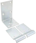 Heavy Duty Double Action Lower Hinge Assembly for Cabinets and Furniture with 2 Receiver Blades, 5 Inch Depth, Hardware Included