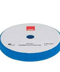 Blue foam pad from Big Foot Rotary Polisher LH19E Standard Kit for safe paint correction and finishing.