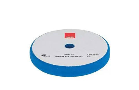 Blue foam pad from Big Foot Rotary Polisher LH19E Standard Kit for safe paint correction and finishing.