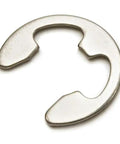 External E Clip Retaining Ring Stainless Steel Plain Finish For One Quarter Inch Shaft Diameter Pack Of 50 E25SSA