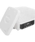 Straight Up Electric Food Freeze Dryer Machine With Five Trays And Digital Timer Precision Temperature Control For Home Kitchens, top view with lid removed.