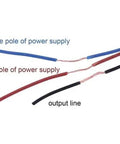 Wiring diagram for Infrared Through Beam Sensor 12-24V Long Cable Photoelectric Switch for garage doors.