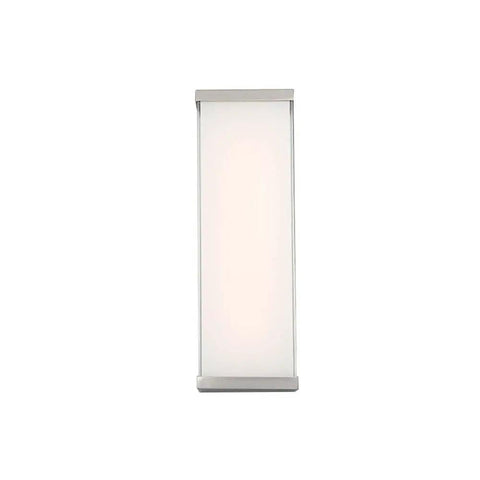 Go To Contemporary Float 18 Inch Led Wall Sconce in Brushed Nickel Dimmable ADA Compliant Mount Vertical Or Horizontal Solid Aluminum