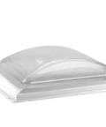 Low Profile Exterior Skylight Kit With Single Pane, High Performance Thermoformed Polycarbonate, shown angled on white background