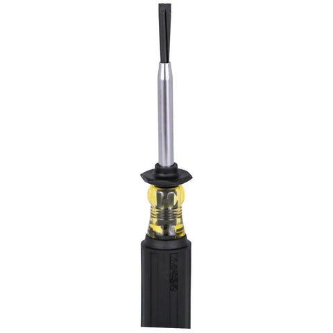 Slotted Screw Holding Screwdriver Set With Three Sixteenth Inch And One Quarter Inch Flat Head Drivers Positive Gripping Action