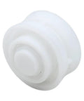 Roller Bearing Guide Kit RCX26000 RCX26001 For TigerShark Robotic Pool Cleaner DIY Friendly Pro Grade Replacement Kit Includes One RCX26001 Bearing And Two RCX26000 Bearings For Smooth Wheel Rotation And Stable Tracking, white plastic bearing
