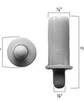 Spring Loaded Plantation Shutter Repair Pins Four Pack For Replacing Louvers In The Frame White Finish Easy Installation Through One Quarter Inch Stile Holes And Five Thirty Second Inch Louver Holes Durable Shutter Hardware product with dimensions