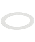 White silicone replacement gasket seal for Moka pot espresso coffee maker, fits 1 to 12 cup sizes, easy install, home baristas.