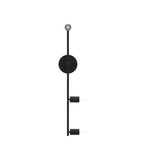 Side view of Dope Matte Black 3 Light Wall Sconce For Living Room Bedroom Hallway Porch Modern Vintage Farmhouse Style With E26 Base And Diffused Soft Glow Great For Hallways Bathrooms And Living Spaces