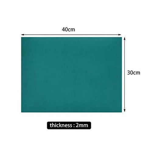 Green anti-static ESD ground mat, 40 cm x 30 cm, 2 mm thick.