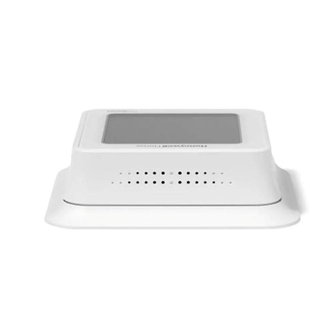 Side view of Lyric T6 Pro Wi Fi Programmable Thermostat showing vents and sleek design.