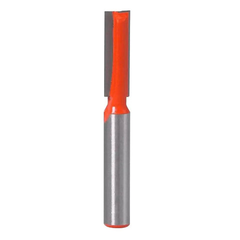 Get Fresh With 6-Piece ZGUZMCMK Tungsten Carbide Bottom Cleaning Router Bits, heavy duty 1/4 inch shank router bit with orange coating.