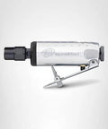 One Quarter Inch Air Die Grinder With Straight Head Design, lightweight aluminum housing, side view of compact 28,000 RPM tool