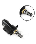 Solenoid Valve 1211491 KWE5K31 G24DB30 heavy-duty replacement for CAT excavators and engines shown with close-up of valve mechanism