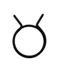 5 Pack Torsion Return Springs for Door Handles, 1.5mm Wire, 21mm Inner Diameter, top view of single spring steel piece
