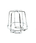Slick Chrome Fire Sprinkler Head Guard Covers One Half Inch and Three Quarter Inch NPT, heavy-duty chrome wire design.