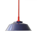 Chandelier Light, Pendant Lamp Living Room Dining Bedroom Klein Blue Modern Minimalist Art Adjustable Retractable Window(Blue-A) with red cord.