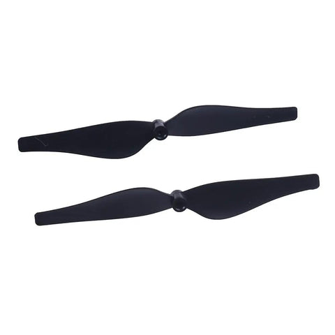 Five Sets Propellers For Tello Drone With 20 Black CW And CCW Blades Replacement Drone Props For DJI Tello Quadcopter Spare Parts Tough PC Plastic Blades For Smooth Flight, showing two black propeller blades.