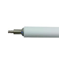 No Sweat Peel Roller Kit For ZE500-4 Thermal Barcode Printer Exact Fit P1046696-059 showing white roller and metal shaft.