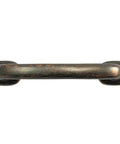 Top view of Riverstone 3 Inch Cabinet Pull in Antique Copper Durable Solid Metal Handle with Classic Distressed Finish
