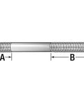 Te-Co 40350 double-threaded stud bolt, 1/4-20 x 1-1/2 in, 2-pack