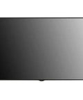 Slick 86 Inch 4K Ultra High Definition Digital Signage Display Clean Modern Bezel from the front on a white background.