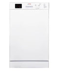 Slick Compact Countertop Dishwasher With Ten Place Settings Eight Custom Wash Cycles 1400 Watt High Pressure Spray 120 Volt No Sweat Cleaning For Tiny Kitchens front view