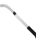 Beefy Heavy Duty Harvest Sickle with carbon steel blade, aluminum handle, black soft rubber grips, 14.5 inch shaft, 9 inch blade.