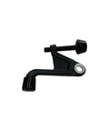 Two Point Two Inch Jumbo Hinge Pin Door Stop With Adjustable 85-125 Degrees, Zinc Alloy, Matte Black Finish