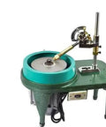 Heavy Duty Gem Faceter And Jade Polishing Machine With Rock Solid Cast Iron Base, benchtop unit for gemstone polishing.