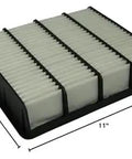 Premium Engine Air Filter Fits Toyota Tacoma 3.4L 1995 to 2004, 4Runner 3.4L 1996 to 2002, Supra 3.0L 1993 to 1998, Lexus SC400 4.0L 1992 to 2000, SC300 3.0L 1992 to 2000 Replacement for ACDelco A1316C, Fram CA7626, Purolator A34886, dimensions included