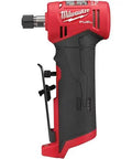 Badass Compact 1/4 Inch Cordless Right Angle Die Grinder With Brushless Motor And High Torque For Grease Monkey Garage Tasks Heavy Duty Bare Tool side view highlighting its ergonomic grip and controls.