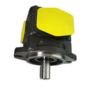 Heavy Duty Electric Submersible Pump For Hydraulic Oil Transfer Built Tough With Bulletproof Iron Body showing iron housing and yellow caps.