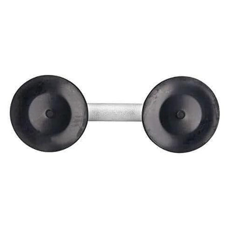 Two Pack Beefy Glass Suction Cups Vacuum Lifter with aluminum body and rubber base, top view, for lifting windows and glass panels.