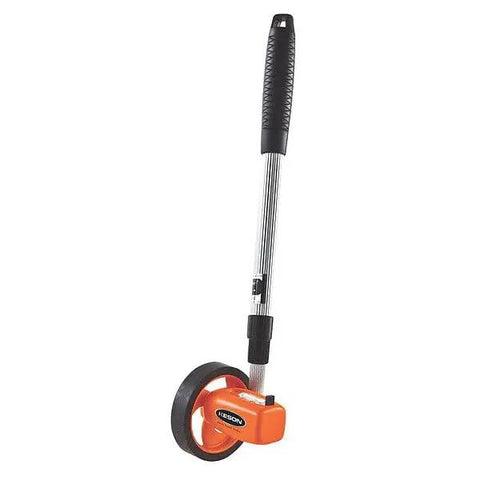 Straight Up Accurate Metric Measuring Wheel For Construction Layouts Compact Rolling Distance Gauge with magnified counter, 17-38 inches.