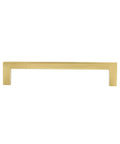 Golden Champagne Modern Square Cabinet Pull Handle 4-1/8 Inch Length With 3-3/4 Inch Center And 1-1/10 Inch Projection, Fits Most Cabinets, 10 Pack Includes 1 Inch And 1.5 Inch Screws For Easy Install