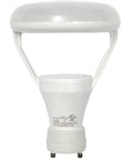 Recessed LED Inlet for Home Ventilation Systems, 11W, white, for HRVs/ERVs use, side view showing GU10 base and dome shape.