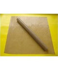 16x16 Inch Teflon Heat Press Sheet Non Stick PTFE 3 Mil for Heat Transfer and Sublimation, laying flat on yellow surface.