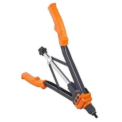 Rivet Nut Tool Kit 16 Inch With 13 Metric And SAE Mandrels, 186 Pcs Rivet Nuts, Semi Auto De Riveting, Includes Sizes M3 To M12 And 1/4-20 To 10-24