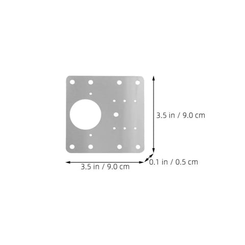 Six Pack Kitchen Cabinet Hinge Plates Stainless Steel Heavy Duty Repair Plates With Screws size dimensions