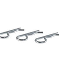 Trailer Hitch Clips For One Half Inch Or Five Eighths Inch Pins Three Pack Clear Zinc Finish Durable Steel Construction