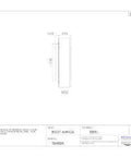 Technical drawing of Single Cone Tapered Roller Bearing, Steel, 2.000 In ID, 1.193 In Width, Straight Bore, Standard Tolerance