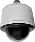 Heavy Duty Clear Bubble Pendant Dome Camera With 1080p PTZ Networking And Rock Solid Night Vision Featuring A Versatile Zoom Lens.