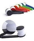 Five-piece mini eyeglasses cleaner set with microfiber rollers and clips in assorted colors