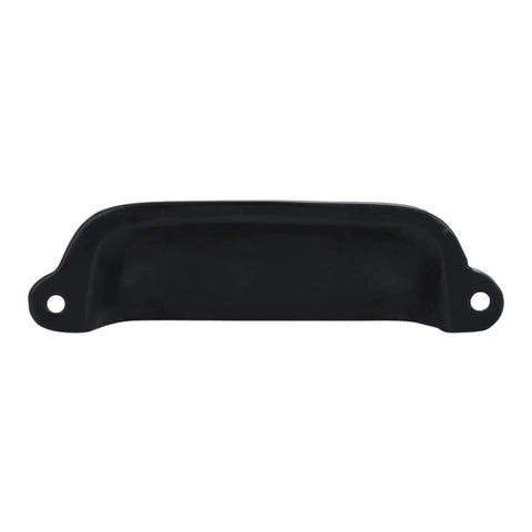 Cast Iron Bin Pulls Set Of 10 3.5 Inch Drawer Pulls Vintage Black Cabinet Handles for kitchen dresser cupboard furniture hardware