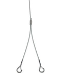 Ten Foot Beefy Aircraft Cable With Hooks Hanging Suspension Kit For Indoor LED High Bay Lights Heavy Duty Steel Wire Cord