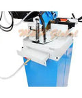Pro Grade Heavy Duty Cold Cut Circular Saw Featuring A Swivel Base Included Rock Solid Work Stand 11 Inch Blade detail view of motor setup.